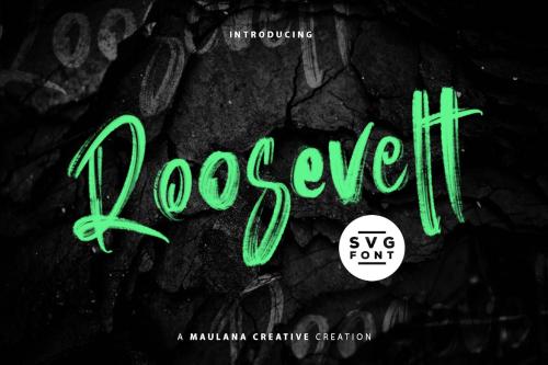 Roosevelt SVG Brush Font