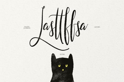 Little Kittens Brush Calligraphy Font