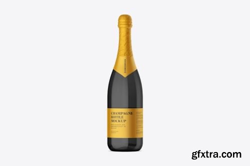 Champagne Bottle Mockup Collections 14xPSD