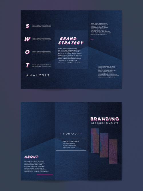 Dark Blue Branding Brochure Layout - 456812640