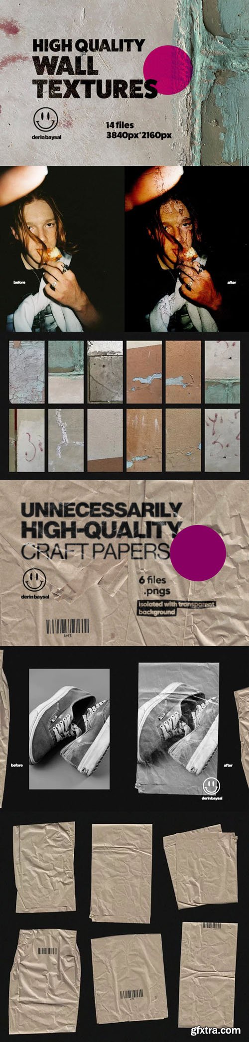 Craft Papers & Urban Wall Textures Pack 