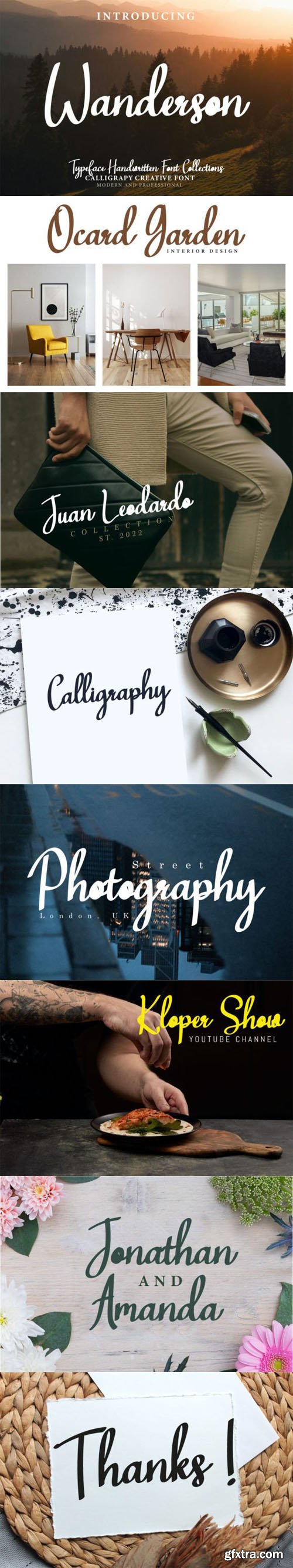 Wanderson - Authentic Script Font