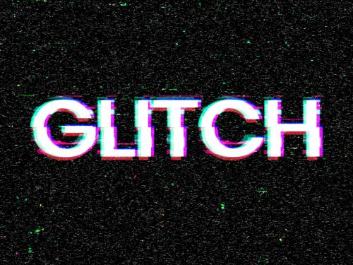 Name Editable Typography Glitch Effect - 456812674