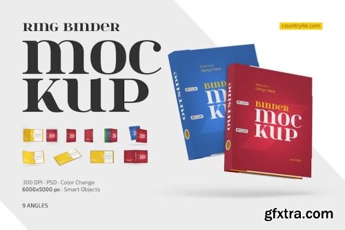 Binder Mockup Collections 11xPSD