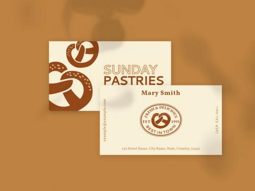 Pastries Business Card Template - 456812727