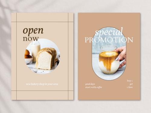 Editable Café Poster Template - 456812757