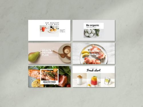 Healthy Food Banner Template Set - 456812801