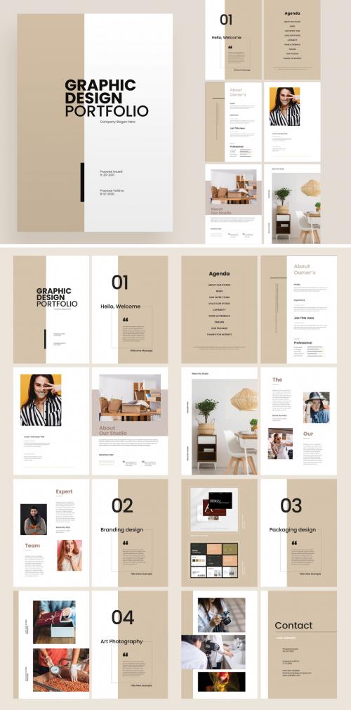 Graphic Design Portfolio Proposal Layout - 456817431