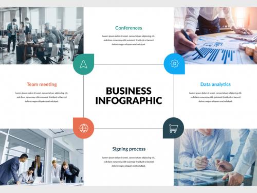 Business Graphic Layout with Four Options - 456958624
