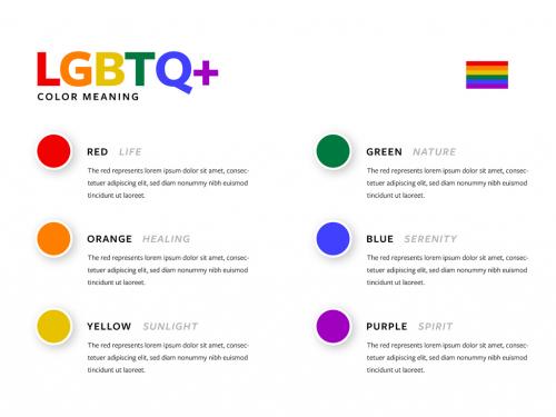 Educative Lgbtq Community Graphic with Colour Explanations - 456958663