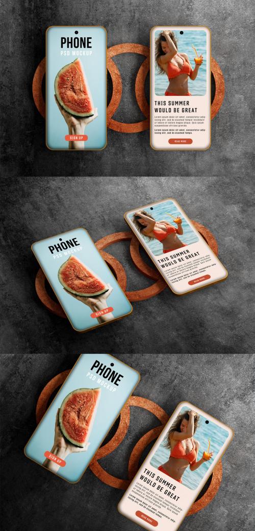 Smart Phone Mockups - 456960327