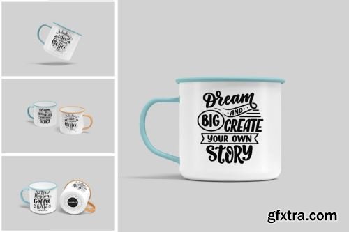 Enamel Mug Mockup Collections 15xPSD