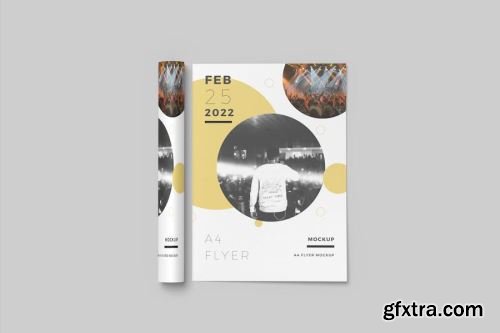 A4 Flyer Mockup Collections 15xPSD