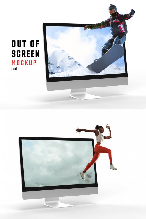 Out of Screen Mockup - 456960356