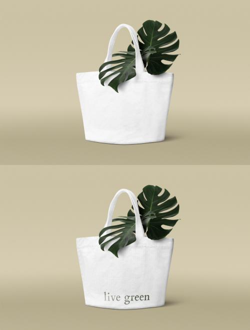 Editable Canvas Bag Mockup - 456994611