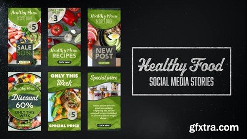 Videohive Healthy Food Social Media Stories 50962267