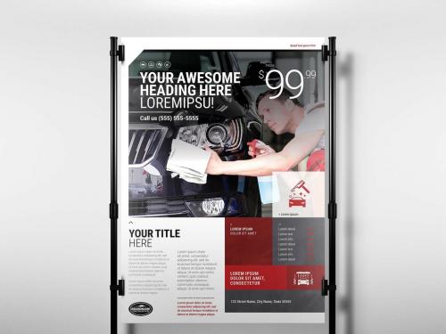 Car Detailing Poster Flyer - 457398841