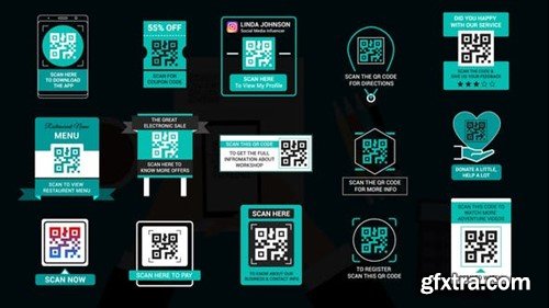 Videohive QR Code Titles 50956785