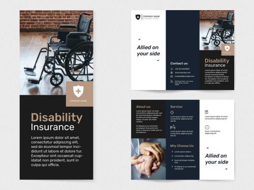 Disability Insurance Layout with Editable Text - 457554679