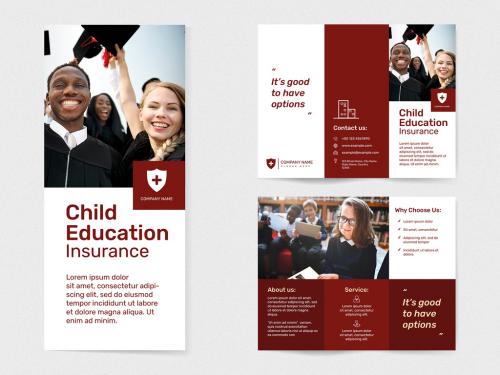 Education Insurance Layout with Editable Text - 457554684