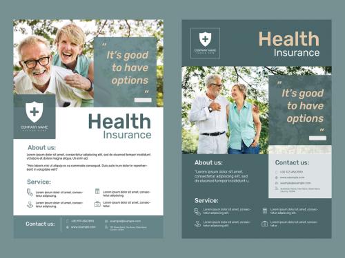 Poster Layouts for Health Insurance - 457554688