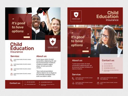 Child Education Insurance Poster Layout - 457554698