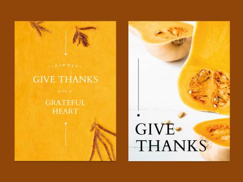 Thanksgiving Invitation Card Template - 457554748