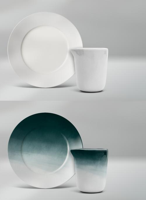 Tableware Mockup Set in Minimal Style - 457573510