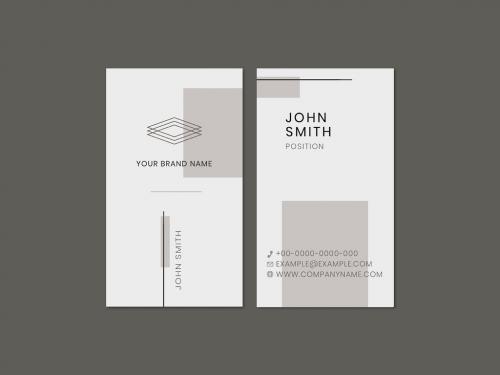 Plain Business Card Editable Layout - 457577440