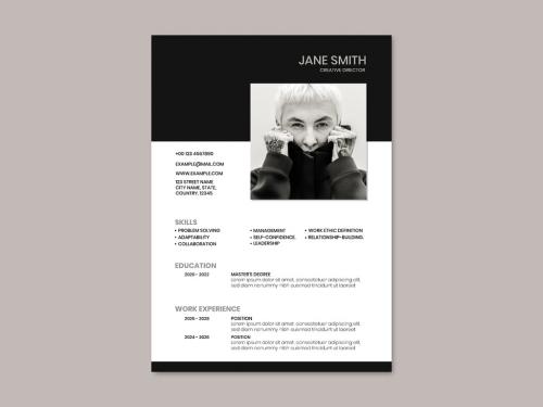 Creative Fashion Editable CV Layout - 457577451