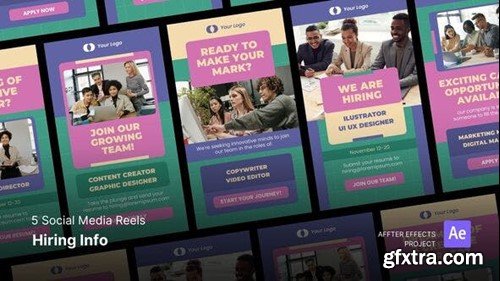Videohive Social Media Reels - Hiring Info After Effects Template 50892561