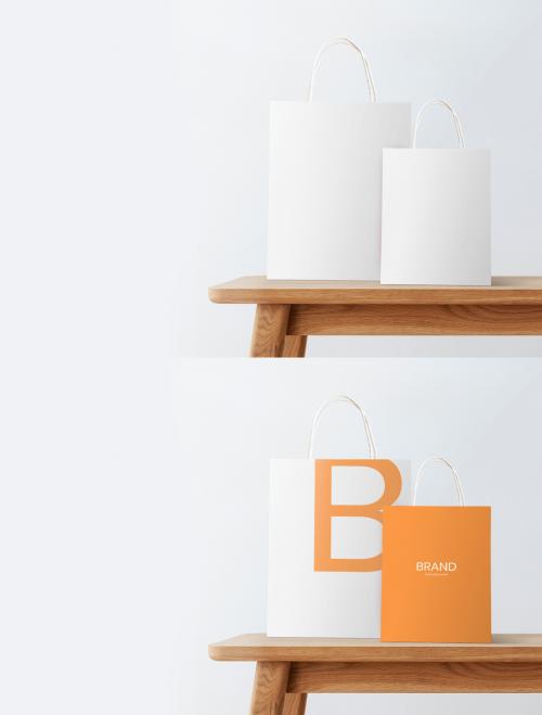 Editable Paper Bags Mockup - 457577517