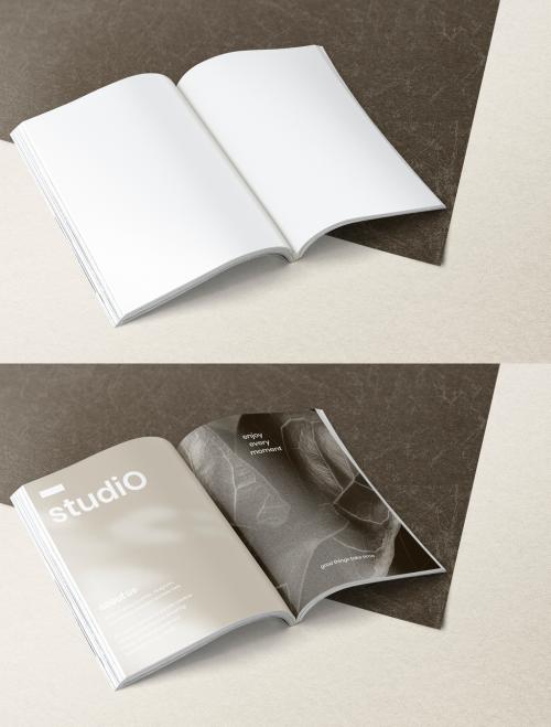 Editable Magazine Mockup for Advertisement - 457577520