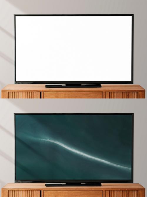 Smart TV Screen Mockup - 457577529