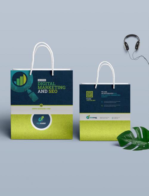 Shopping Bag Layout - 457590291