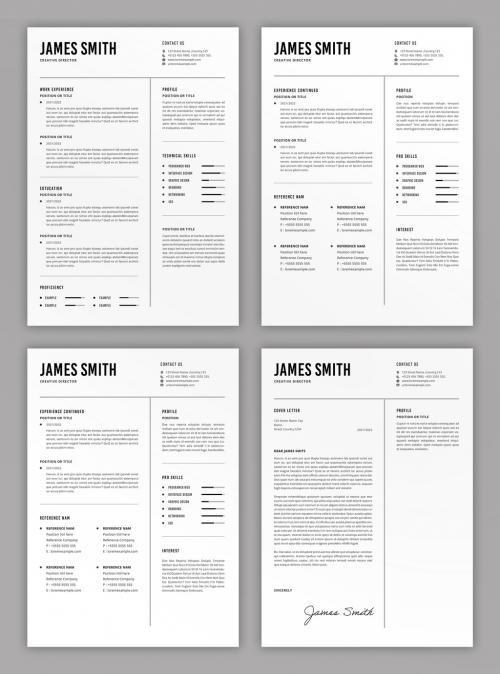 Clean Resume Layout - 458354901