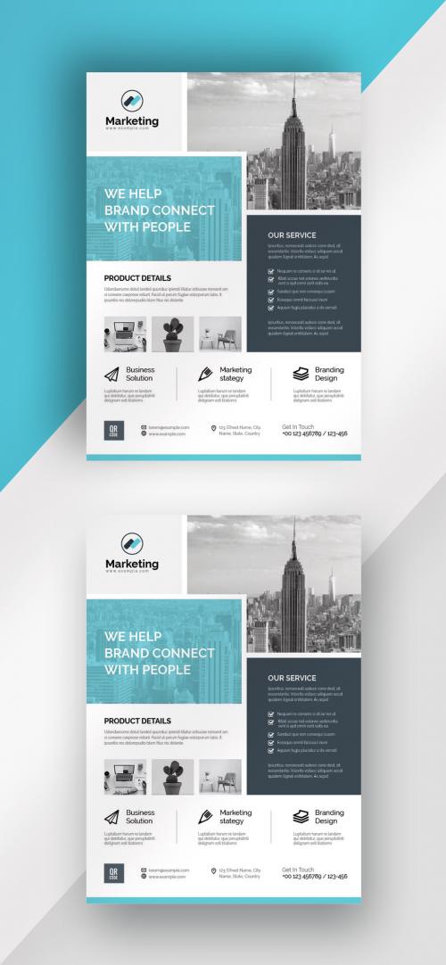 Minimal Flat Business Flyer - 458354943