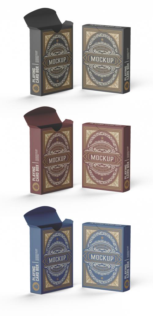 Box for Playing Cards Mockup - 458570628