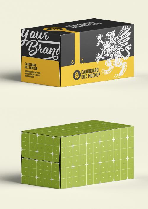 Beer Cardboard Box Mockup - 458570693