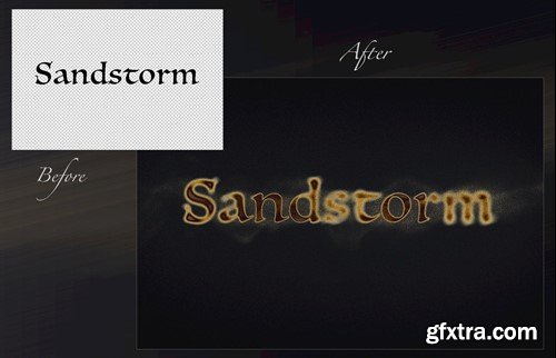 SandStorm Editable Text Effect LQS7H9M