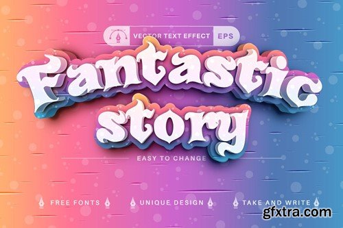 Set 10 Unicorn Editable Text Effects, Font Styles KETAX9H