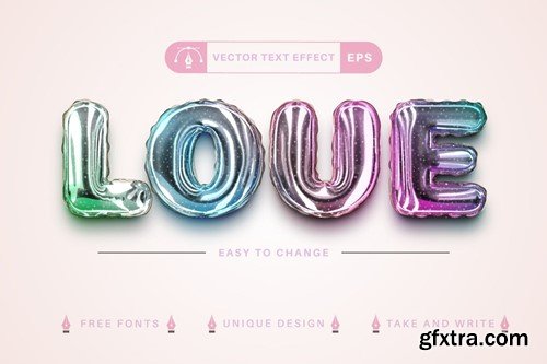 Set 10 Unicorn Editable Text Effects, Font Styles KETAX9H