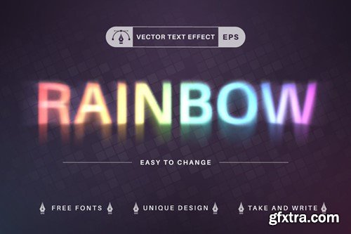 Set 10 Unicorn Editable Text Effects, Font Styles KETAX9H