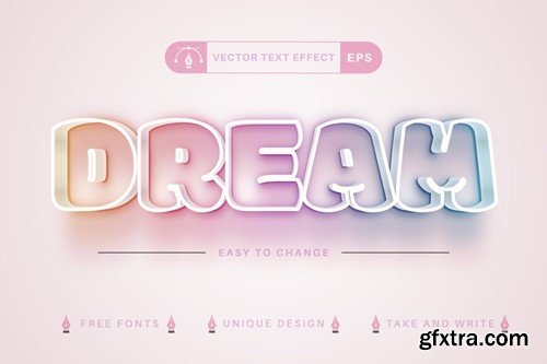 Set 10 Unicorn Editable Text Effects, Font Styles KETAX9H