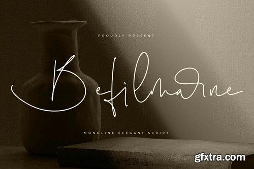 Befilmarne Monoline Elegant Script Font BPJUSZH