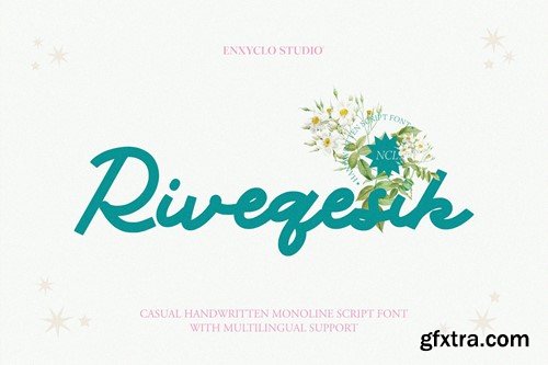 NCL Riveqesik - Casual Handwritten Monoline Font ASTGPHE