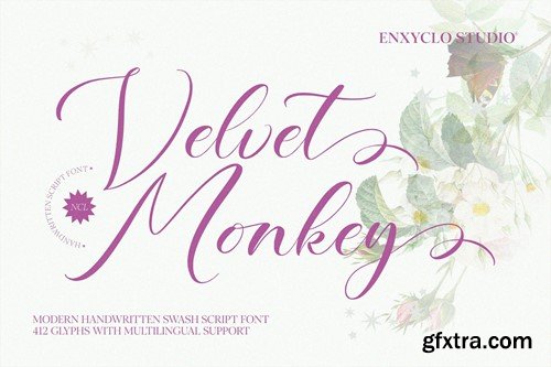 NCL Velvet Monkey - Handwritten Script Font 463WHDG