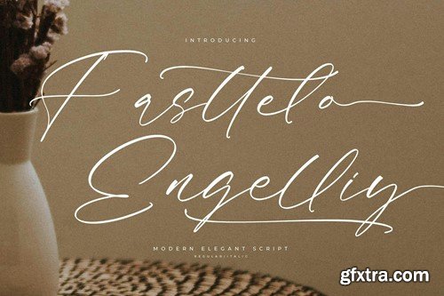 Fasttelo Engelliy Modern Elegant Script Font 65MNFX3