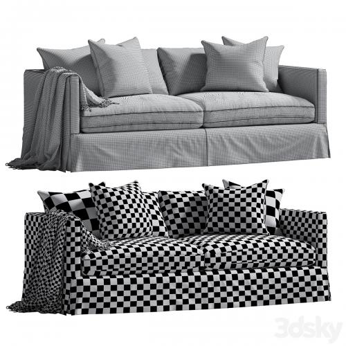 Marina Slipcover Sofa Gray
