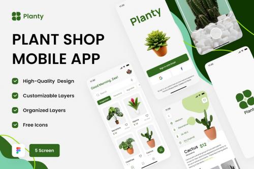 Plant Shop Mobile App - Ui Design